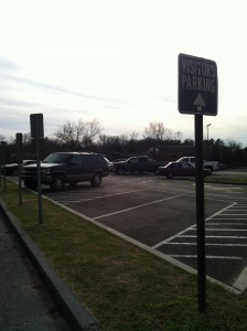 Visitor Parking at Durham Police Department